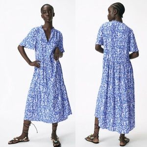 Zara floral print dress - medium